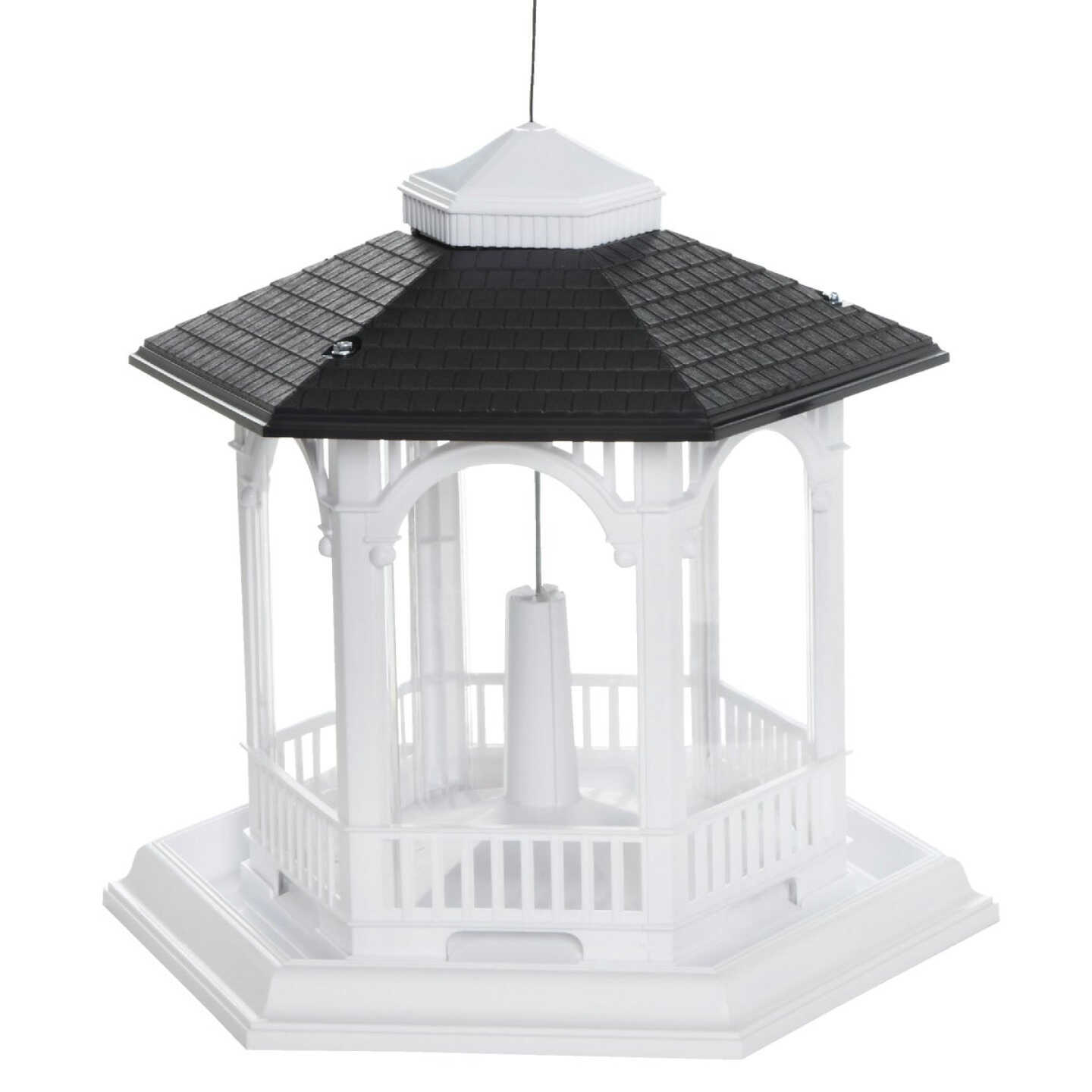 Cherry Valley White Plastic 10 Lb. Capacity Gazebo Bird Feeder Image 6