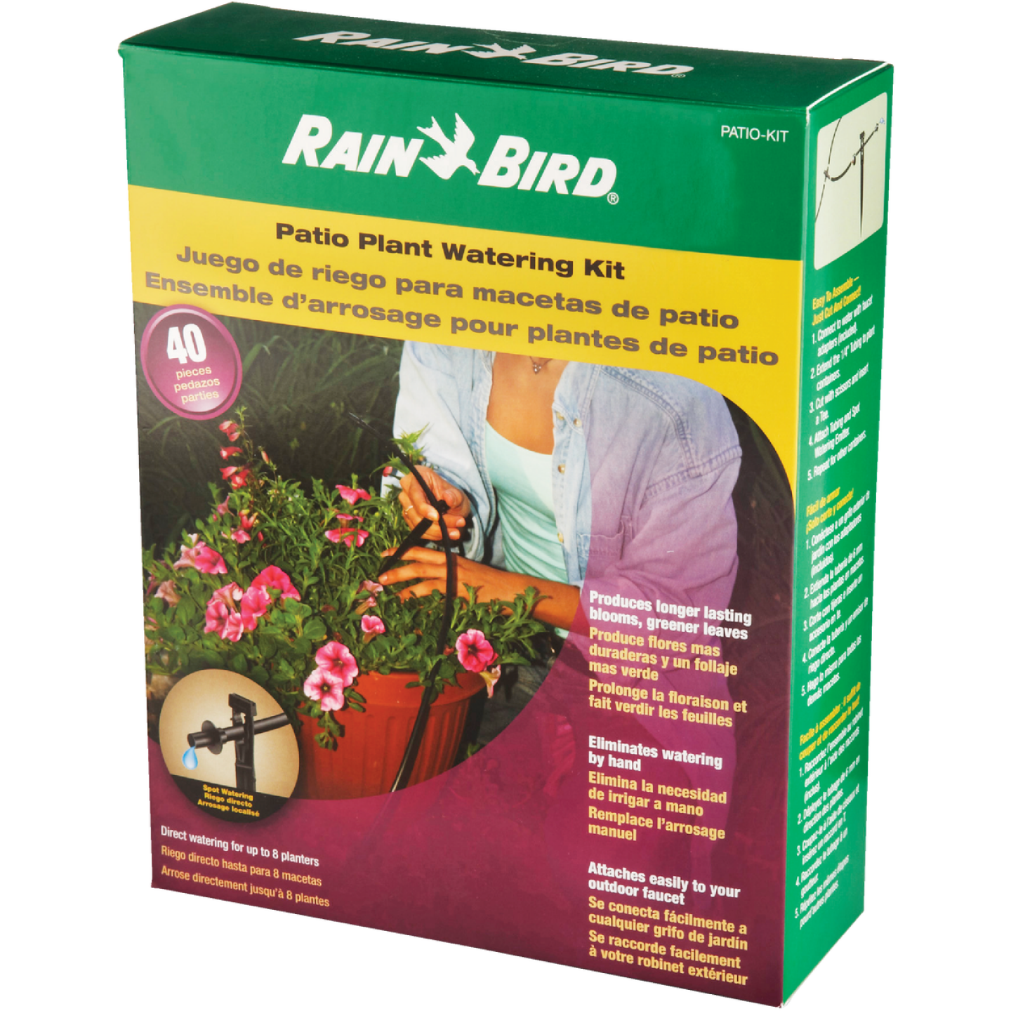 Rain Bird 10-Planter Patio Drip Irrigation Watering Kit Image 3
