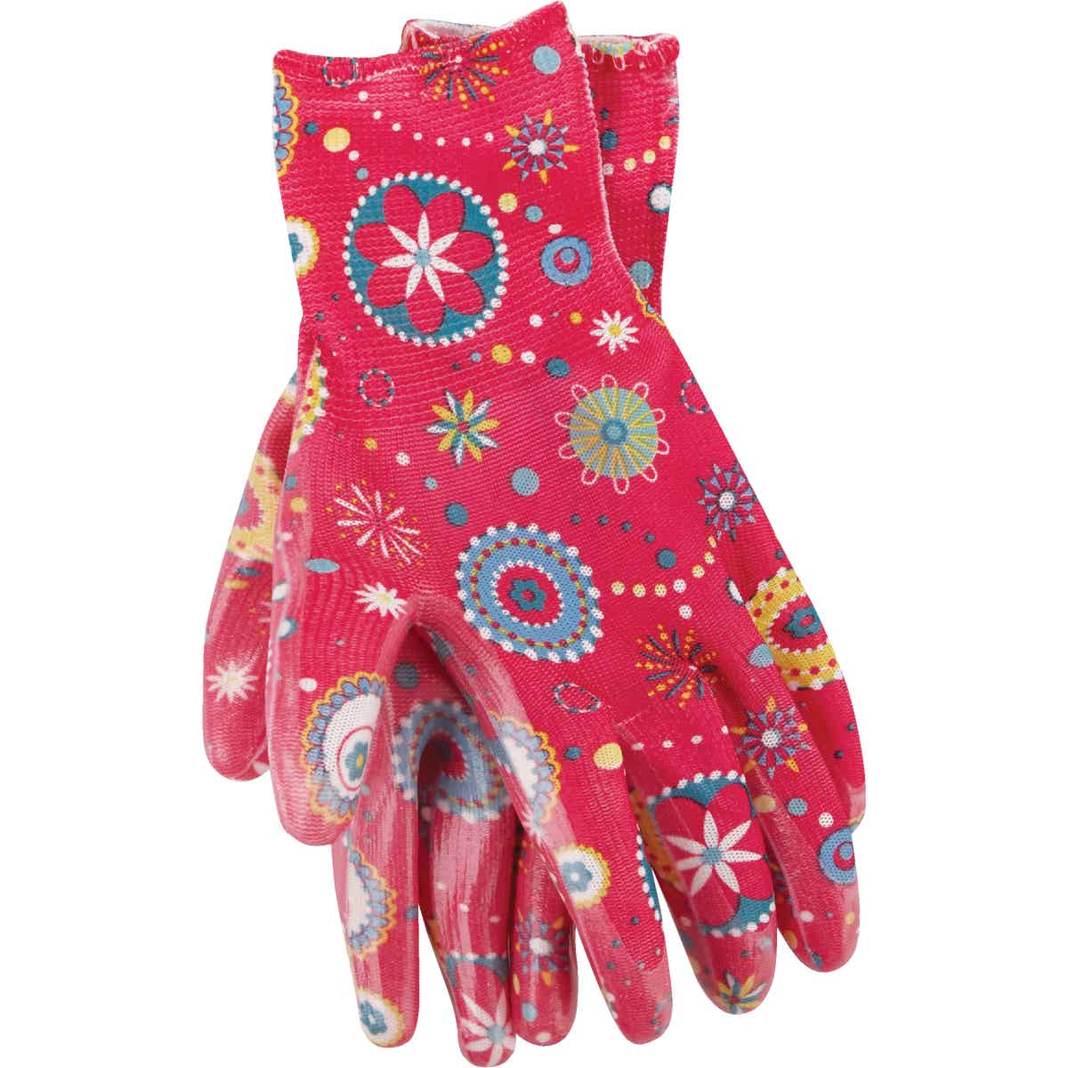 Best Garden Accent Women's 1 Size Fits All Nitrile Coated Garden Glove Image 3