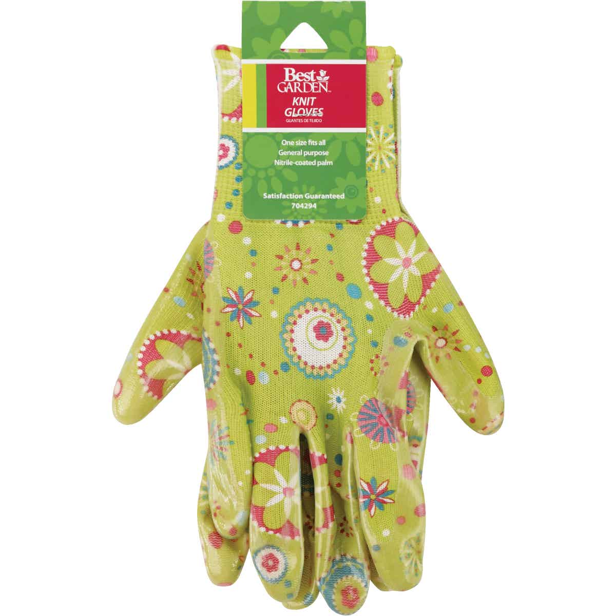 Best Garden Accent Women's 1 Size Fits All Nitrile Coated Garden Glove Image 7