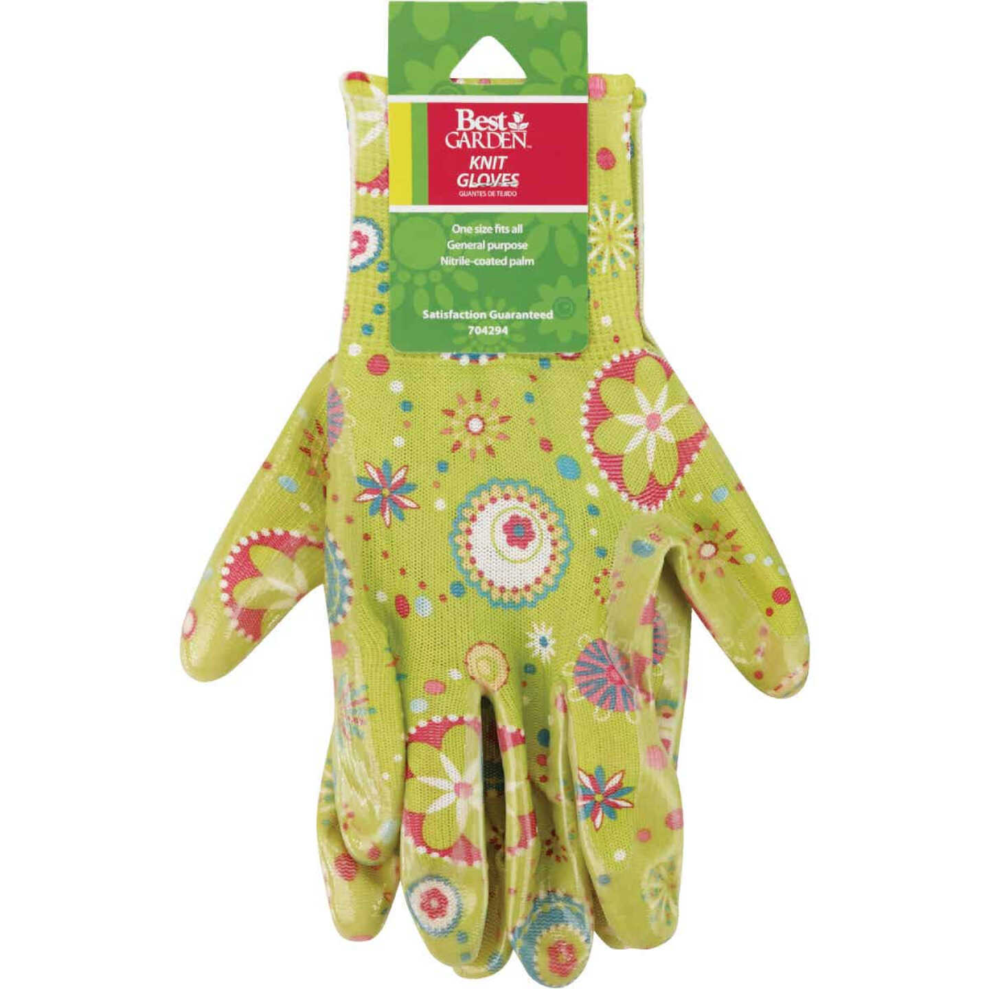 Best Garden Accent Women's 1 Size Fits All Nitrile Coated Garden Glove Image 7