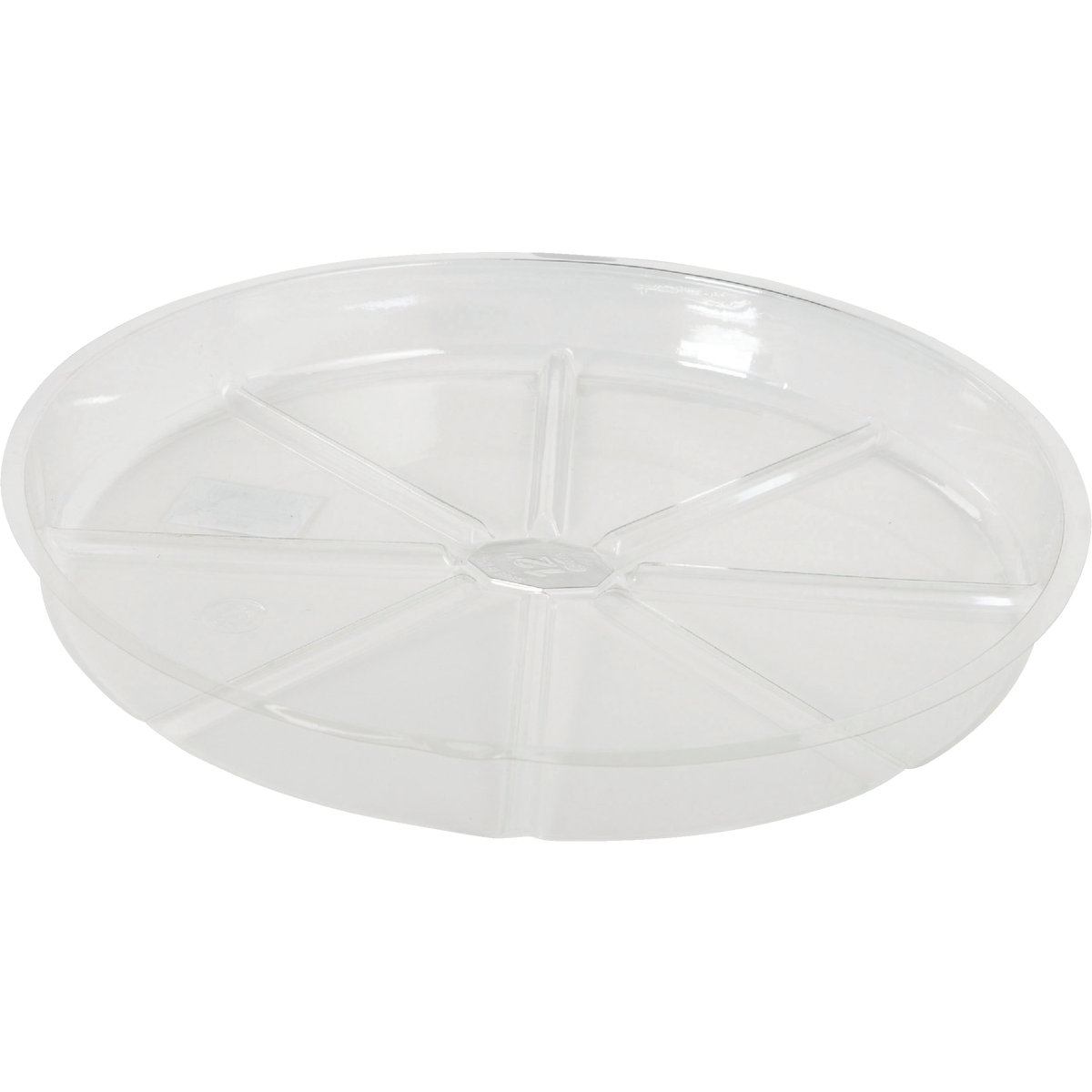 Best Garden 12 In. Clear Vinyl Flower Pot Saucer Image 1