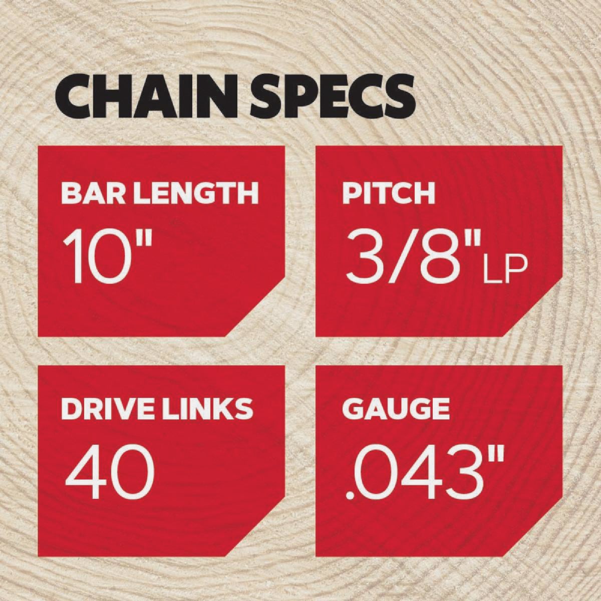 Oregon R40 AdvanceCut Chainsaw Chain for 10 In. Bar - 40 Drive Links  Image 5