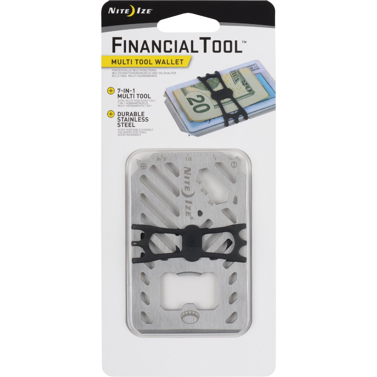 Nite Ize Financial Tool 7-In-1 Stainless Steel Multi-Tool Image 4