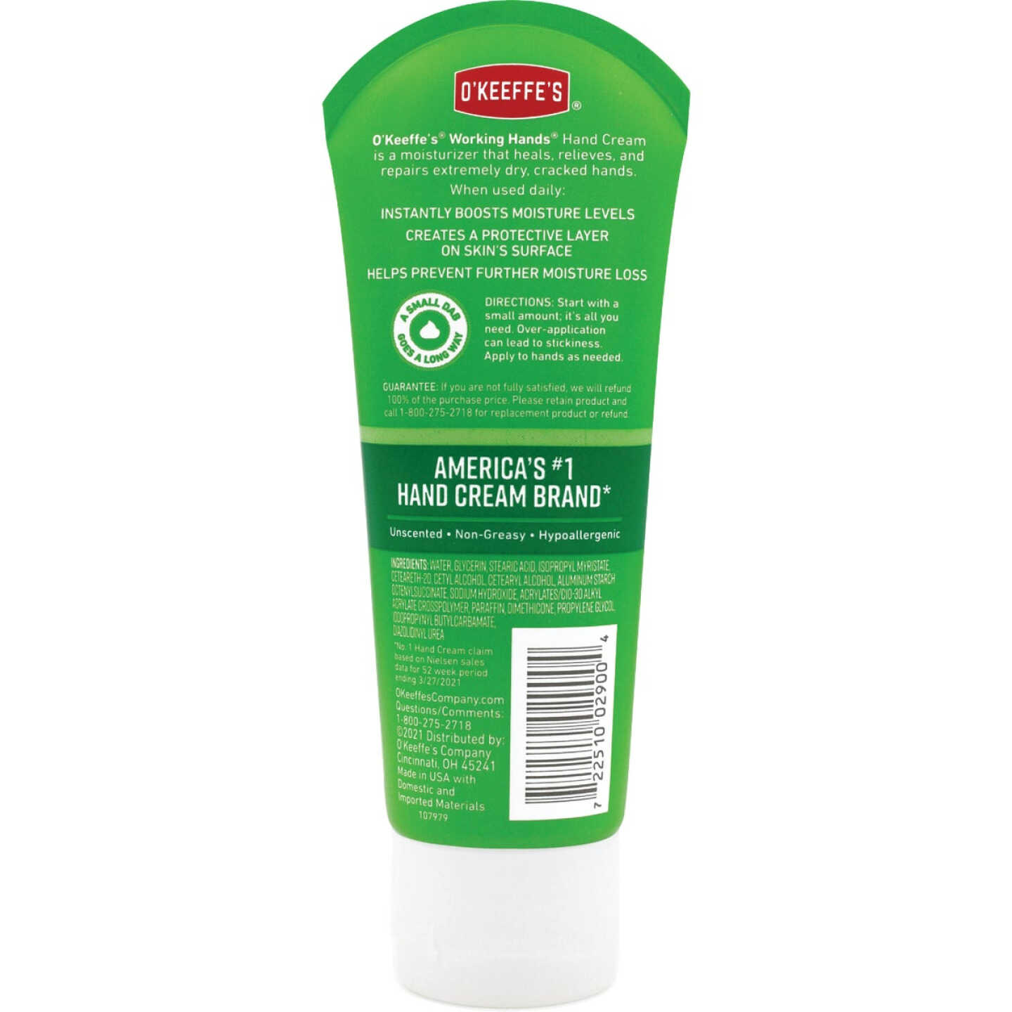 O'Keeffe's Working Hands 3 Oz. Hand Cream Tube Image 4