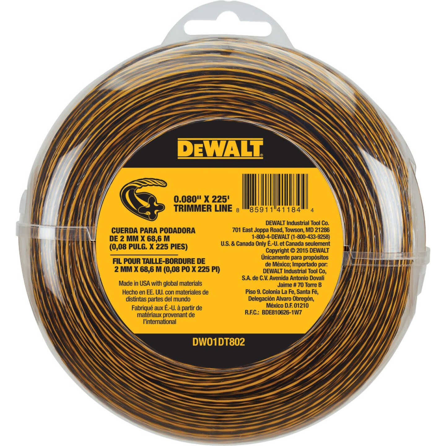DEWALT 0.080 In. x 225 Ft. Trimmer Line Image 1