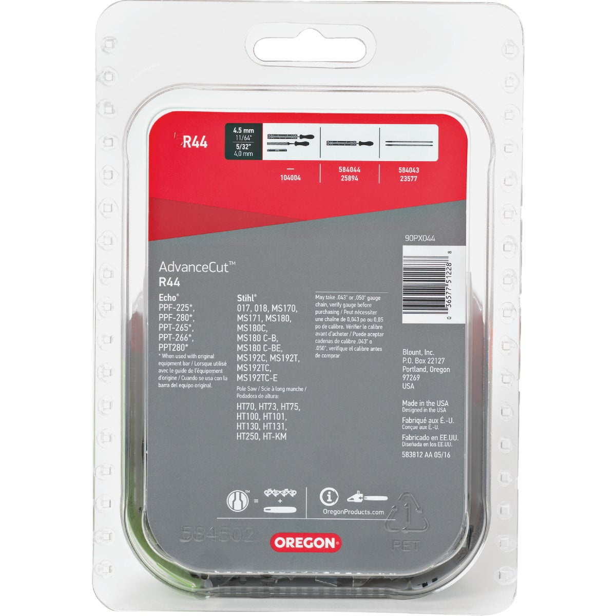 Oregon R44 AdvanceCut Chainsaw Chain for 12 In. Bar - 44 Drive Links - Fits Stihl & Echo Models Image 4