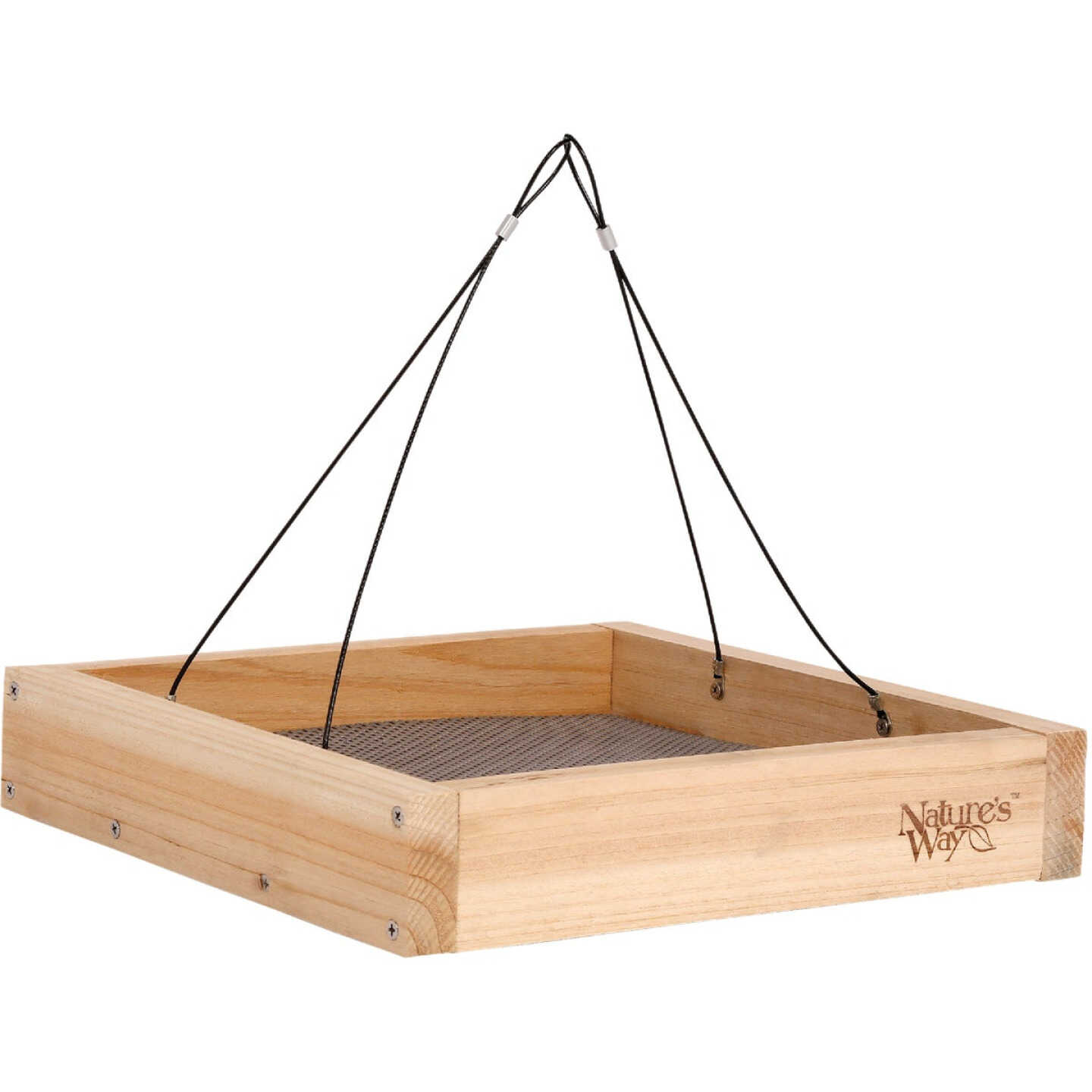 Nature's Way Natural Cedar Platform Bird Feeder Image 1