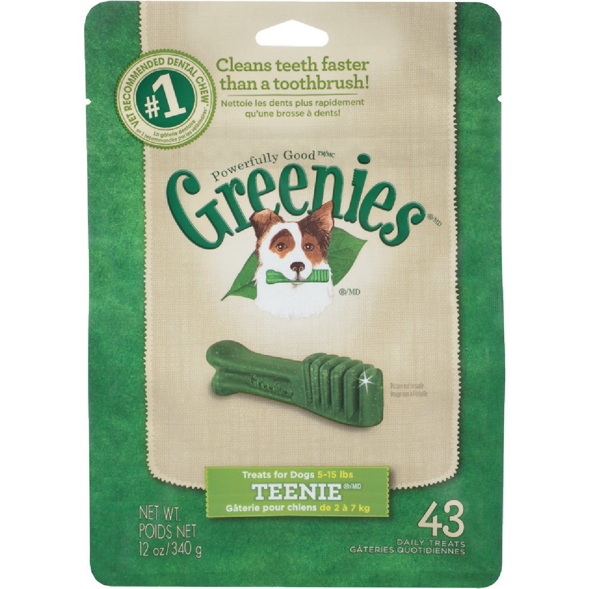 Greenies Teenie Toy Dog Original Flavor Dental Dog Treat (43-Pack)