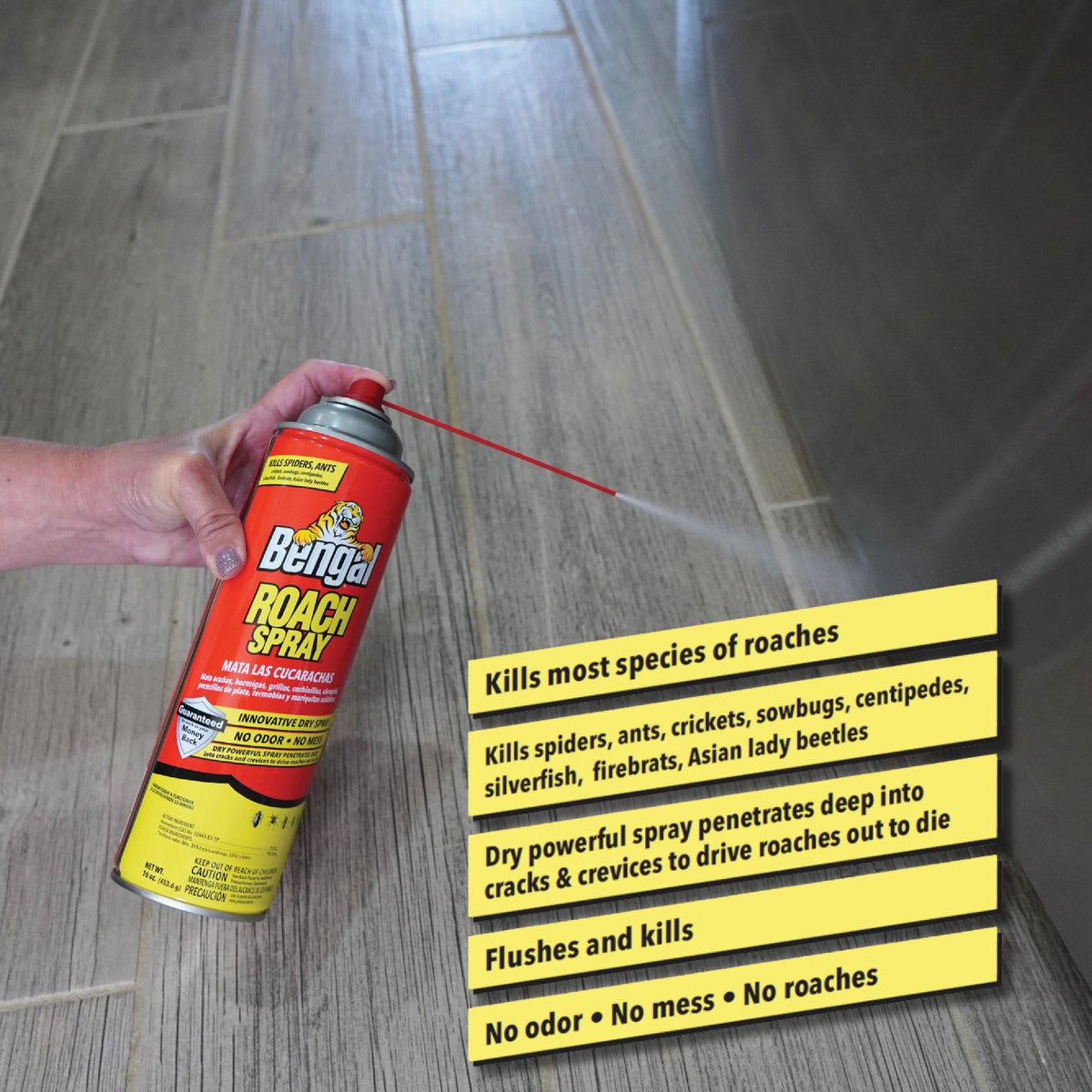 Bengal 16 Oz. Aerosol Spray Roach Killer Image 4