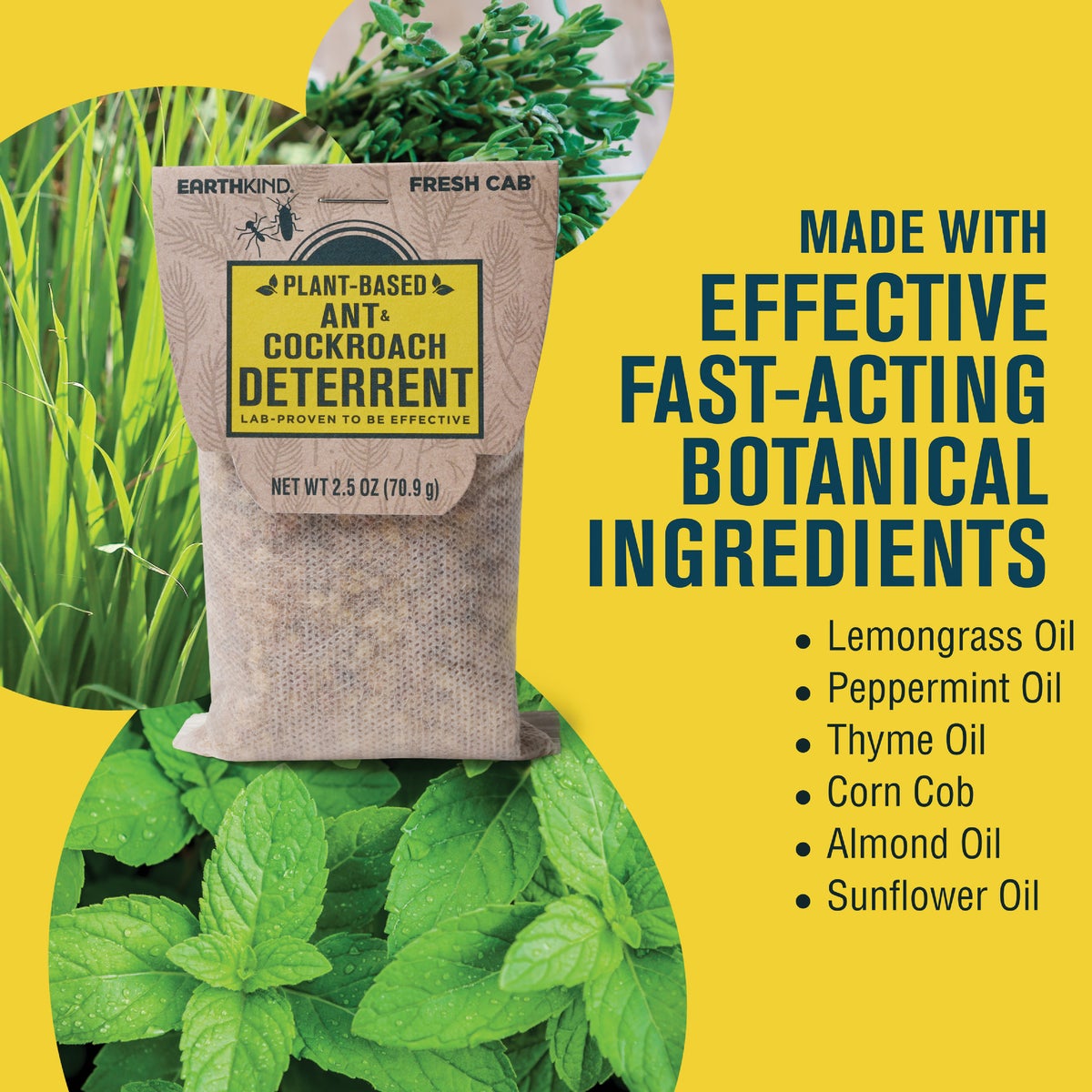 EarthKind Fresh Cab 30 to 60-Day Natural Ant & Roach Repellent Refill Pouch (2-Pack) Image 3