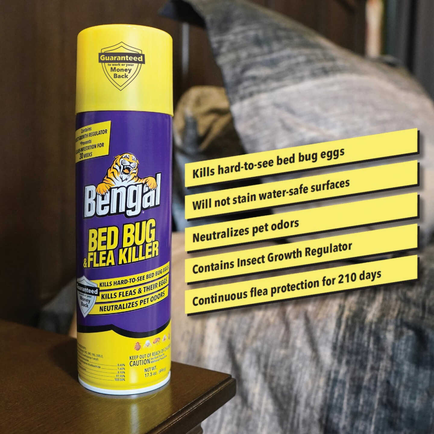 Bengal 17.5 Oz. Aerosol Spray Flea & Bedbug Killer Image 2