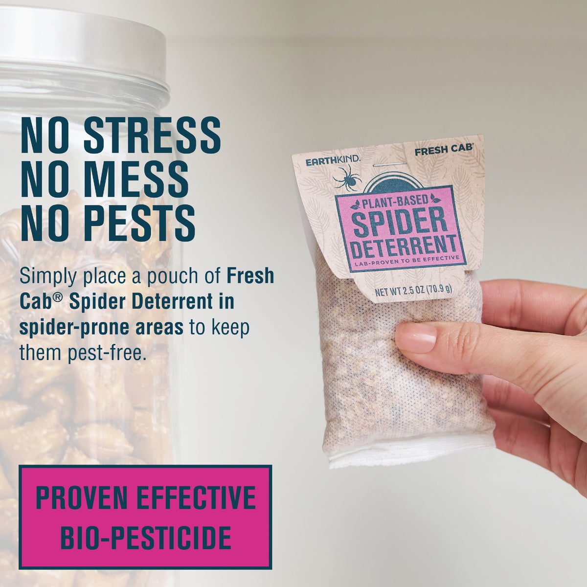 EarthKind Fresh Cab 30 to 60-Day Natural Spider Repellent Refill Pouch (2-Pack) Image 4