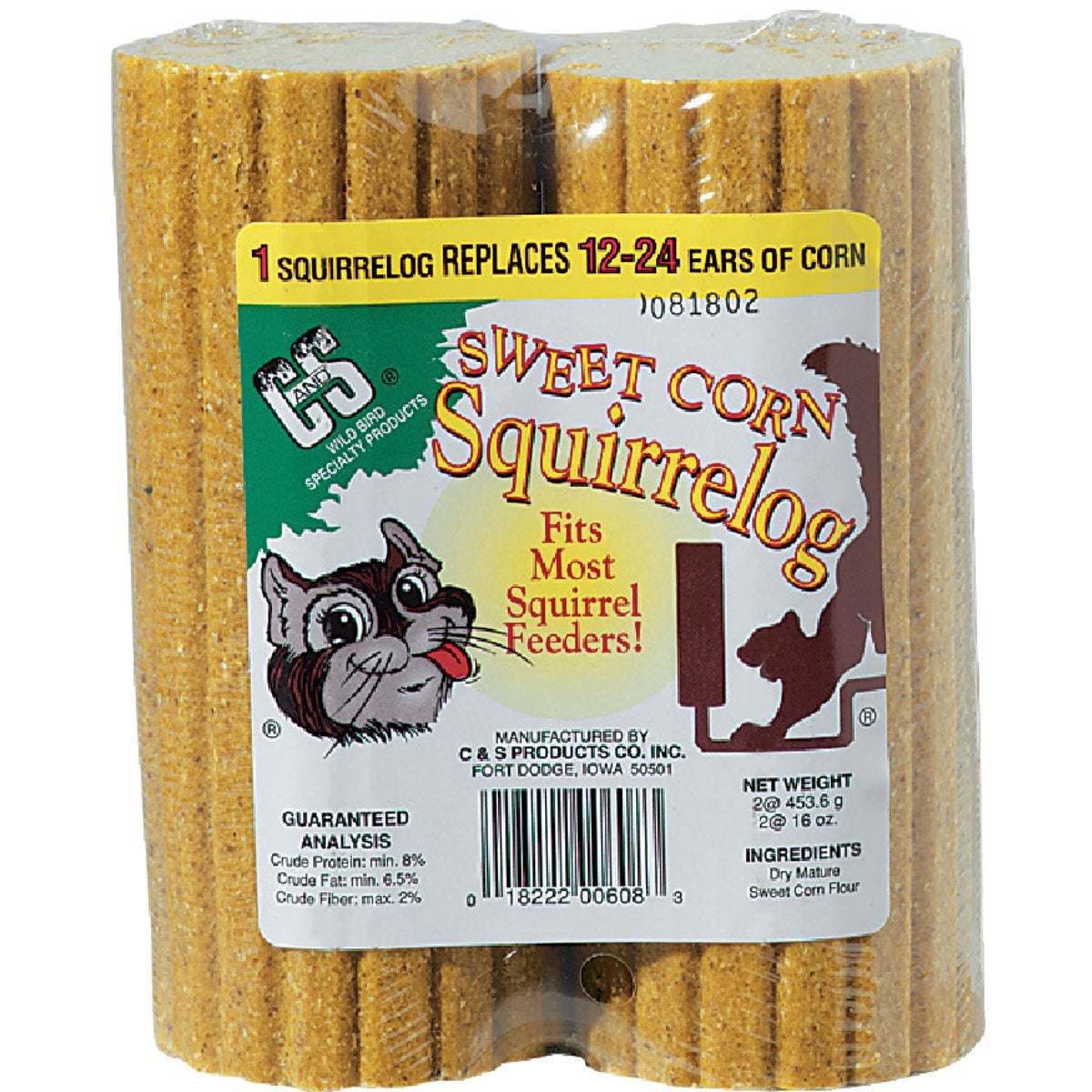 C&S Sweet Corn Squirrelog Refill (2-Pack)