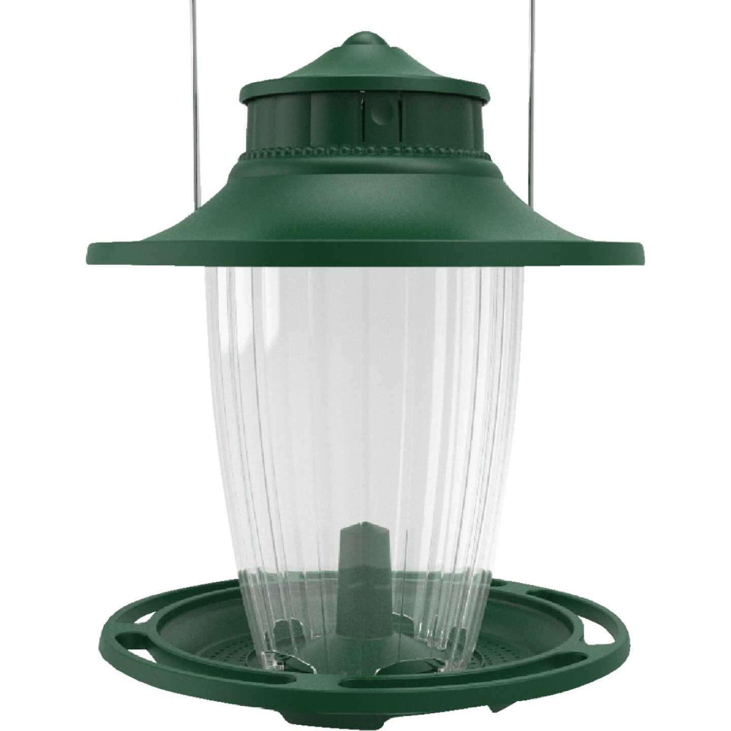 Stokes Select SureFill No Spill Green Plastic 3.8 Lb. Capacity Lantern Bird Feeder Image 1