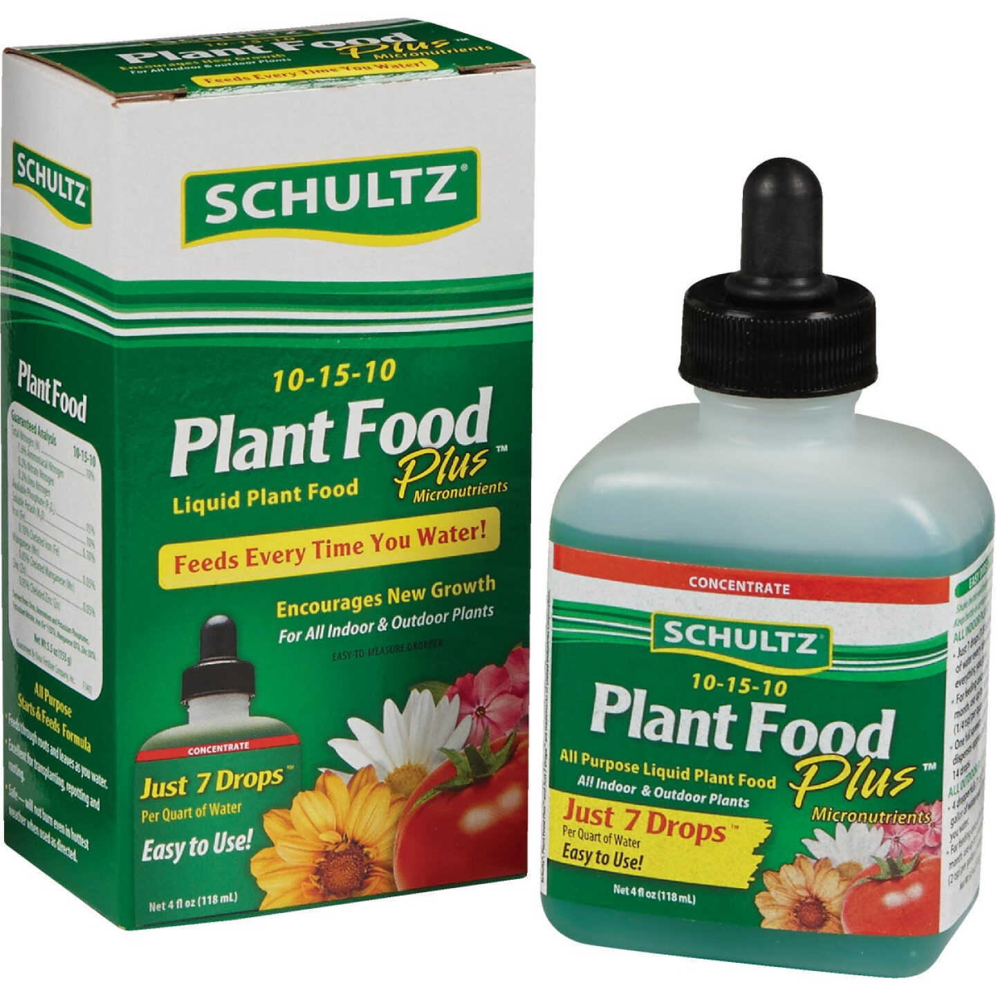 Schultz 4 Oz. Concentrate 10-15-10 Liquid Plant Food Plus Image 1