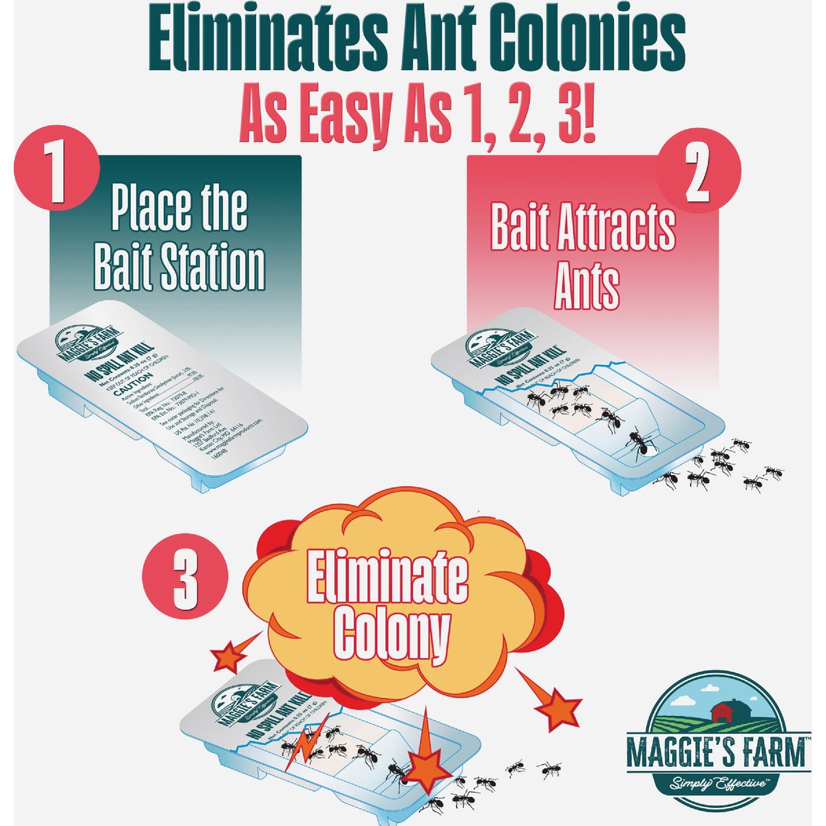 Maggie's Farm 2.4 Oz. Gel Ant Bait Station (6-Pack) Image 3