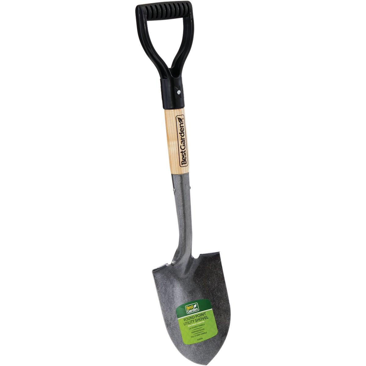 Best Garden 18 In. Wood D-Handle Round Point Utility Shovel