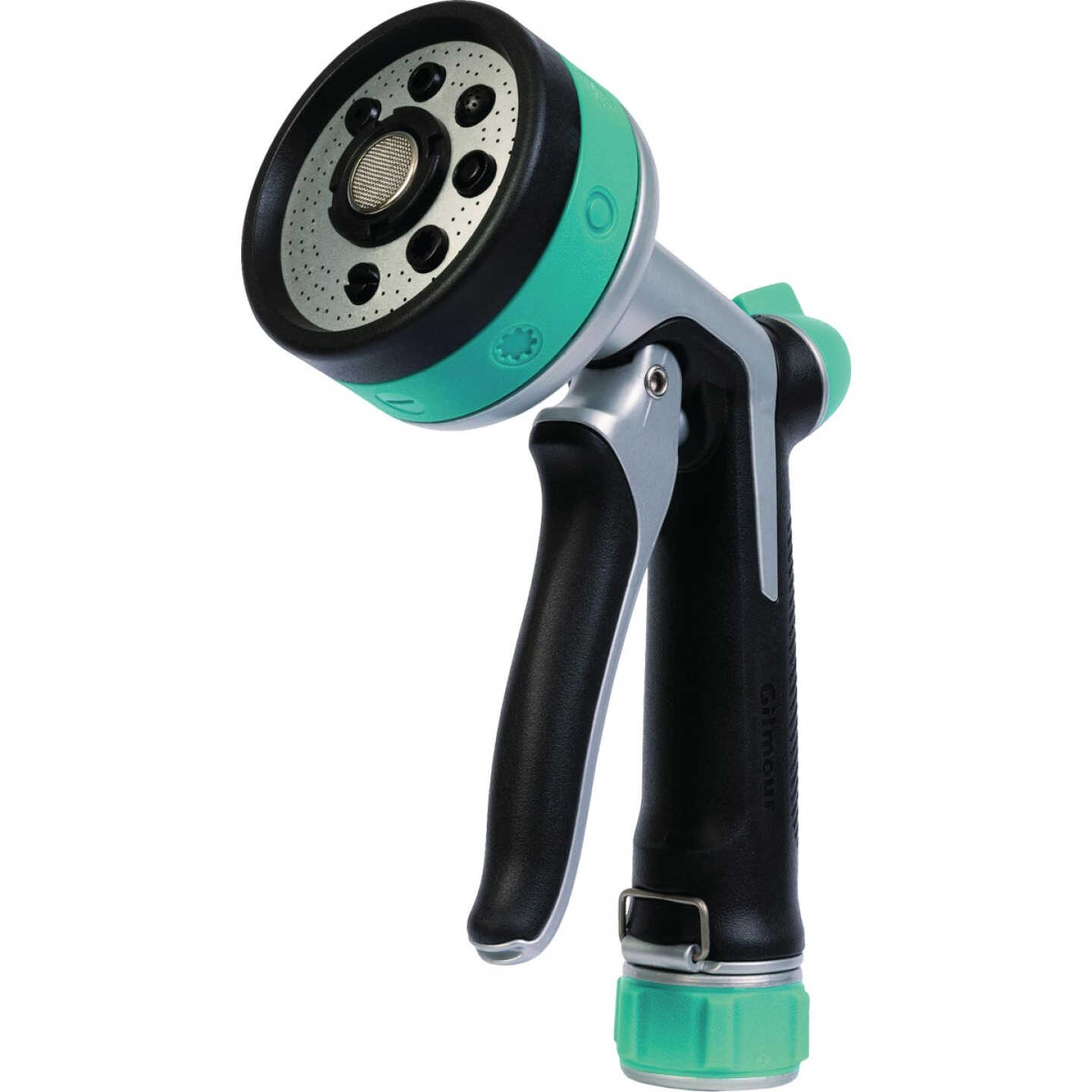 Gilmour Stainless Steel Eight-Pattern Nozzle, Black/Green Image 1