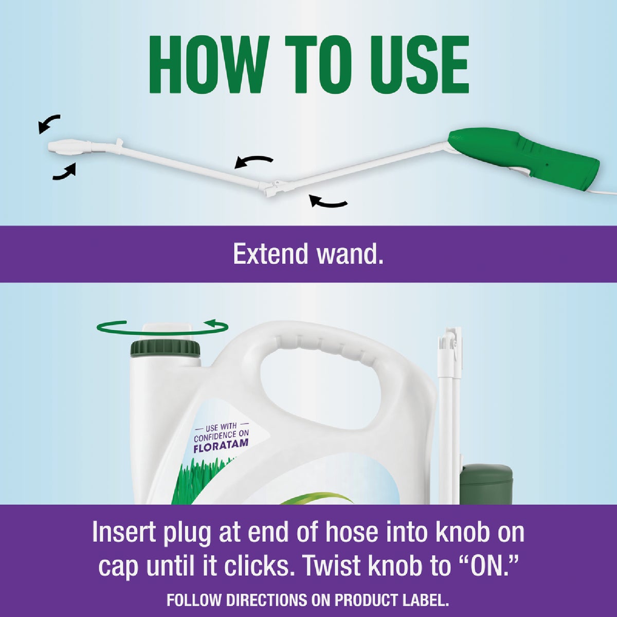 Roundup For Lawns 1 Gal. Ready To Use Wand Sprayer Southern Formula Weed Killer Image 5