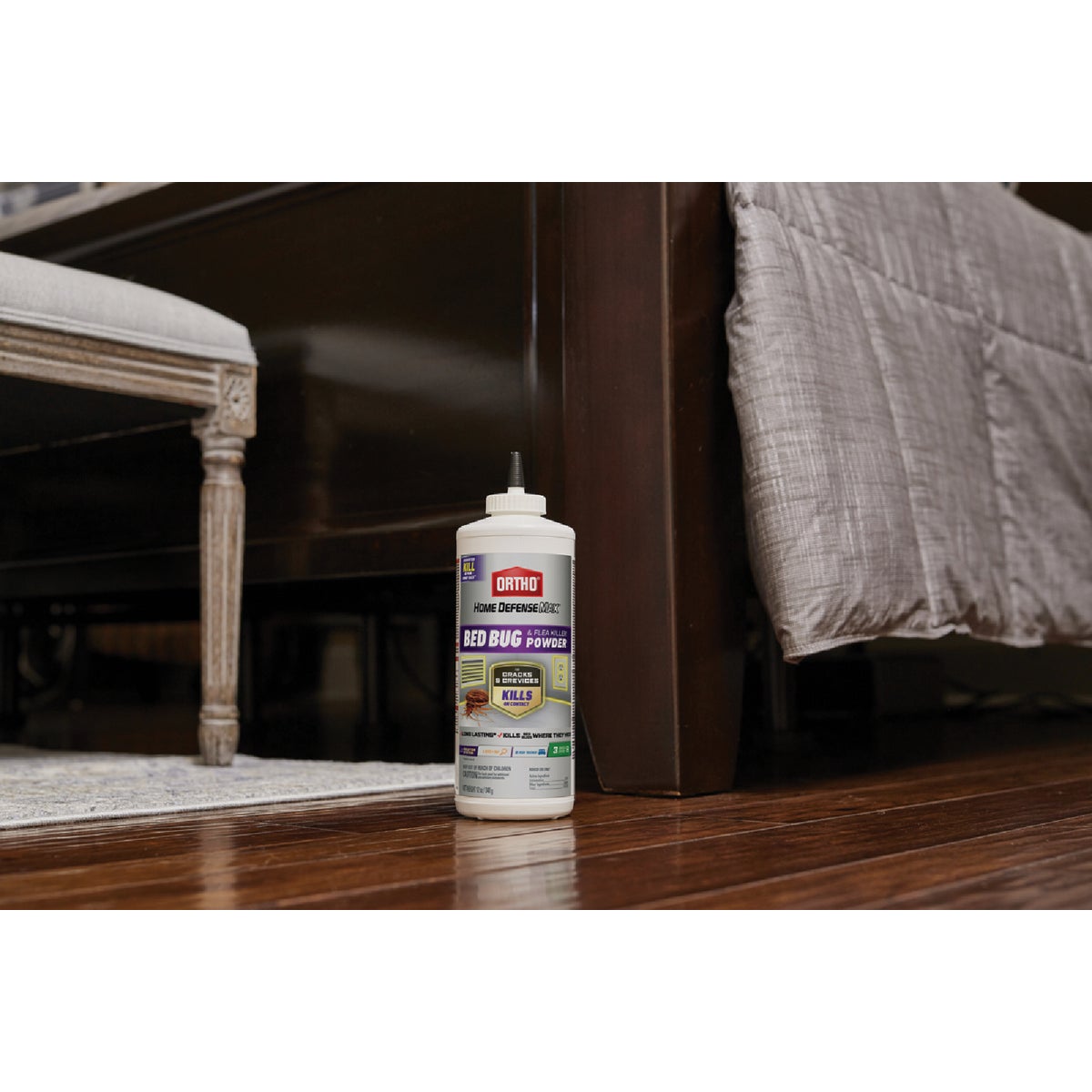 Ortho Home Defense 12 Oz. Powder Bed Bug, Flea & Tick Killer Image 4