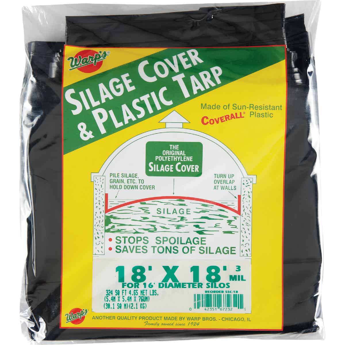  Warp's 18 Ft. X 18 Ft. Coverall Polyethylene 3 Mil. Silage Cover
