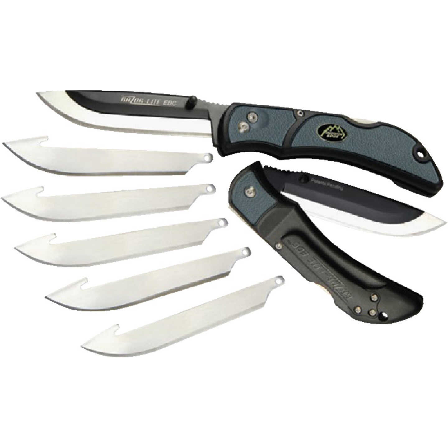 Outdoor Edge Razor-Lite Replaceable Blade 3-1/2 In. Folding Knife, Gray Image 1