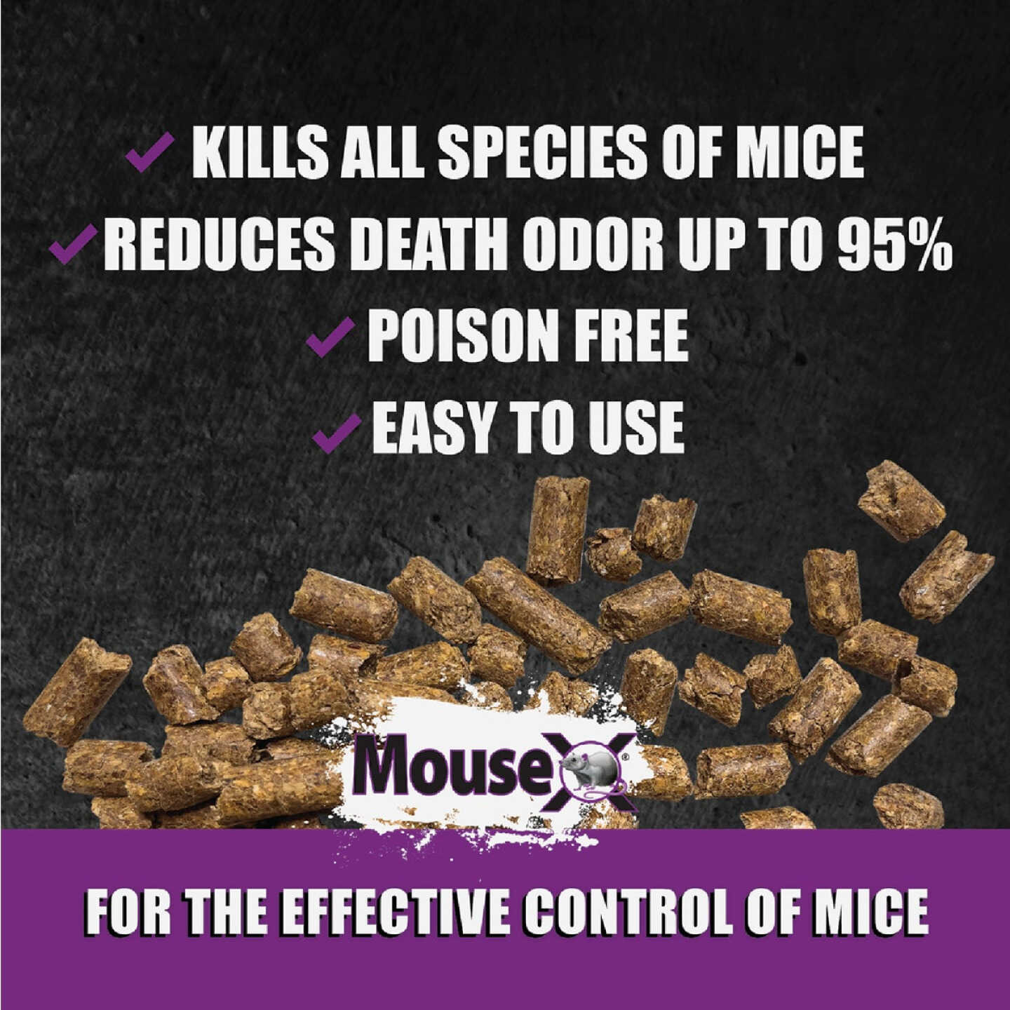 MouseX Pellet Mouse Killer, 1 Lb. Image 2