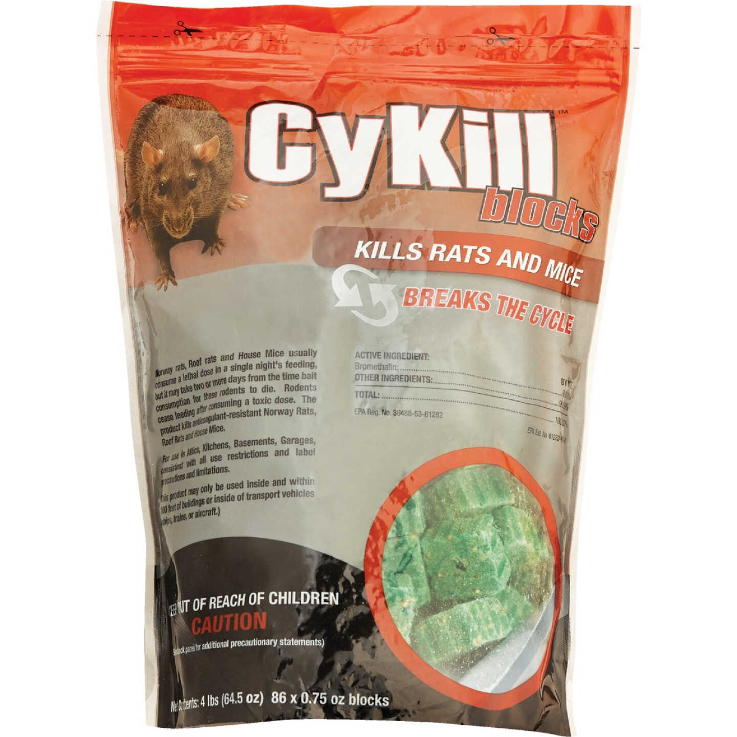 CyKill Block Rat And Mouse Poison, 4 Lb. Image 1