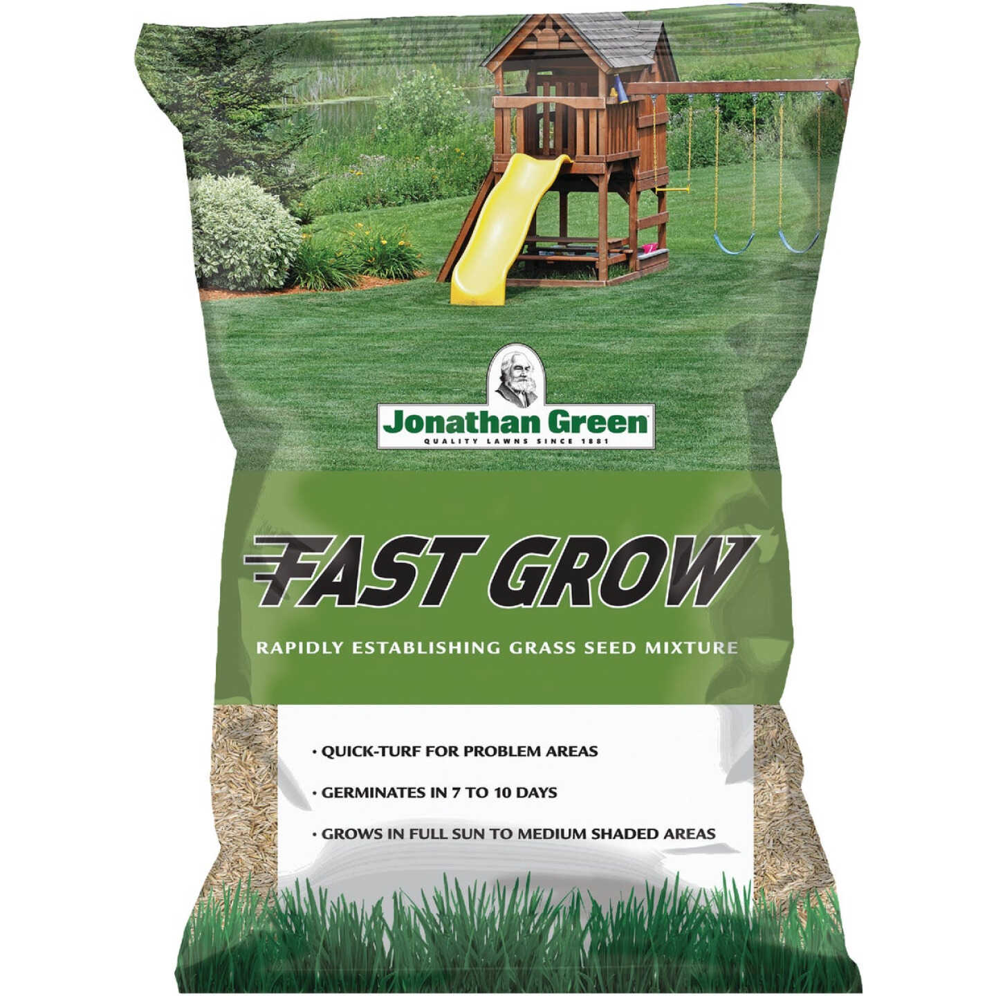 Jonathan Green Fast Grow 25 Lb. 6250 Sq. Ft. Coverage Ryegrass & Fescue Grass Seed Image 1