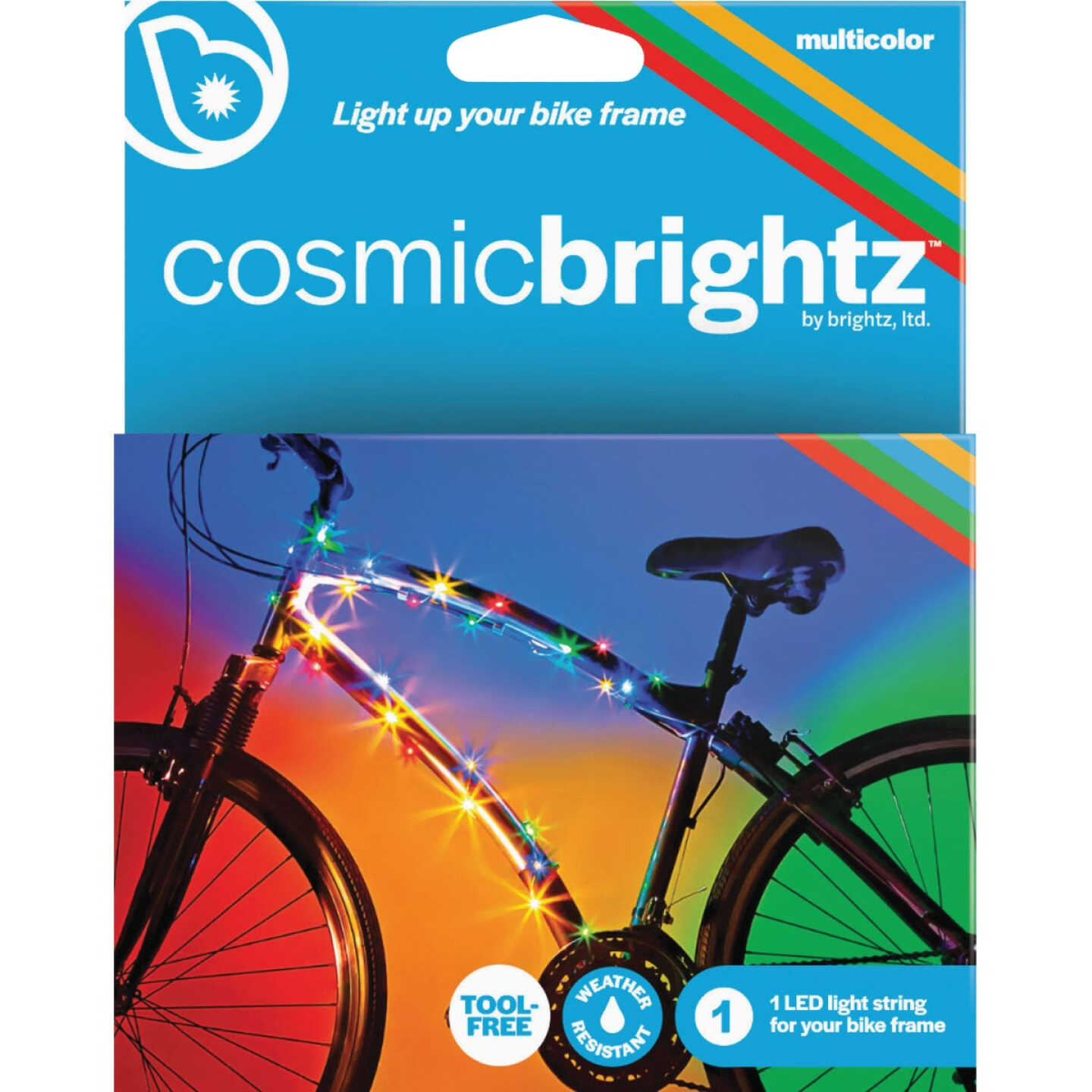 Cosmicbrightz LED Multi-Color Bicycle Light Image 1