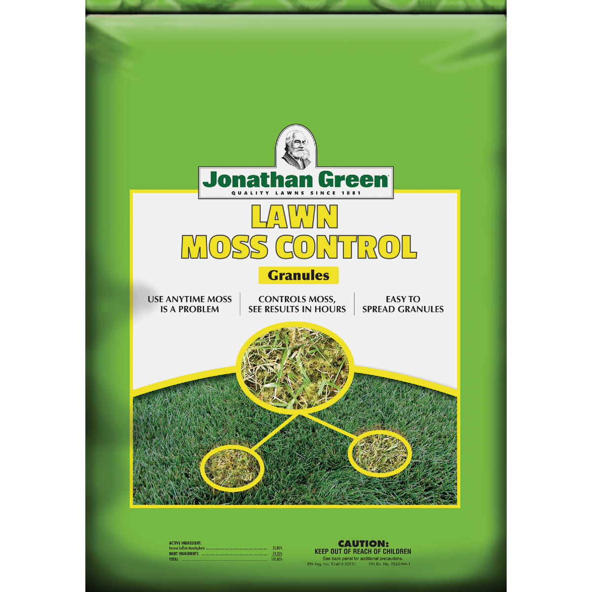 Jonathan Green 20 Lb. Ready To Use Granules Moss & Algae Killer
