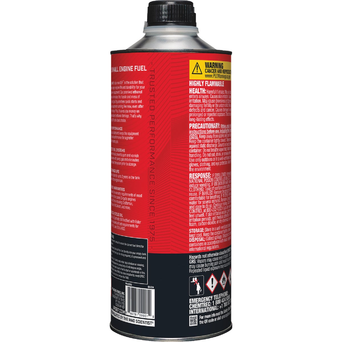 VP Racing Fuels 32 Oz. 40:1 Ethanol-Free Gas & Oil Pre-Mix Image 3