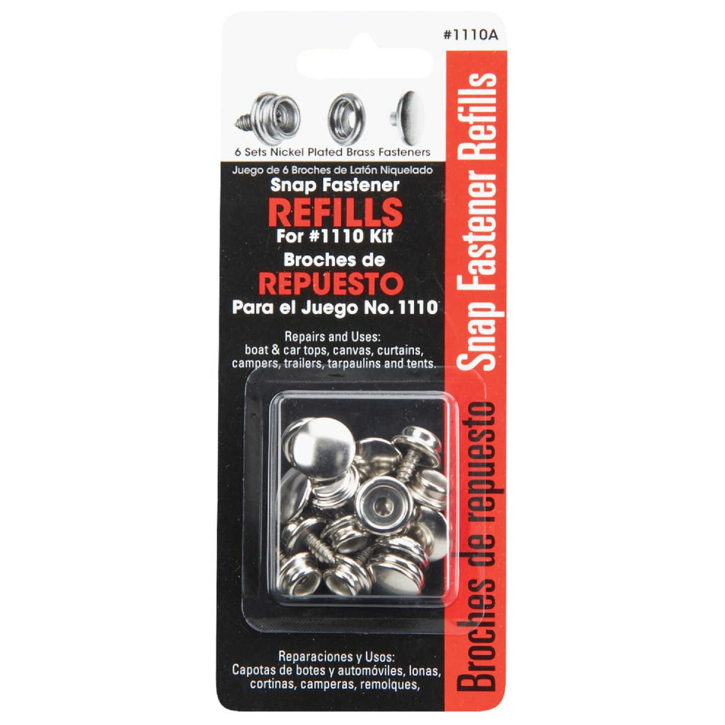 Lord & Hodge Metal Snap Fastener Refill for Canvas to Hard Surface (6 Ct.) Image 2