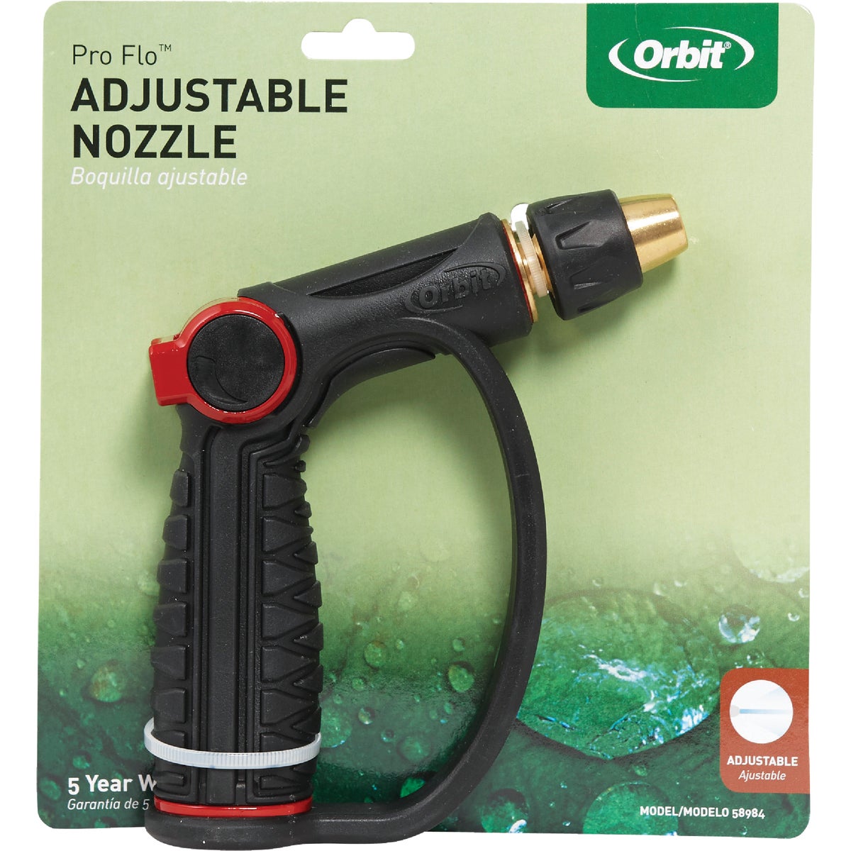 Orbit Pro Flo Metal Pistol Nozzle, Black Image 2