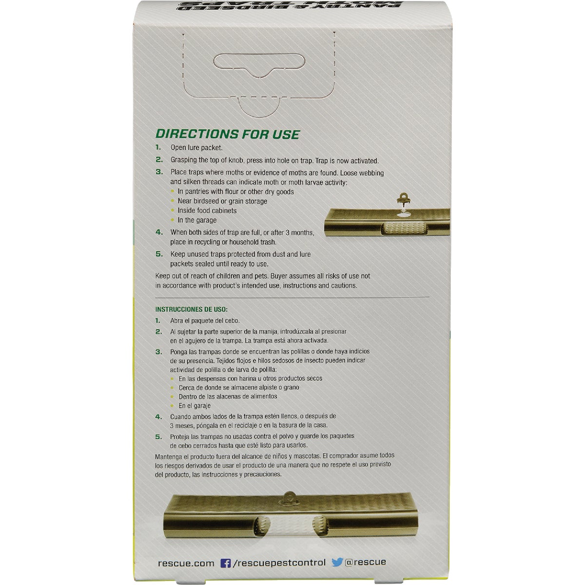 Rescue Glue & Pheromone Birdseed Moth Trap (2-Pack) Image 4