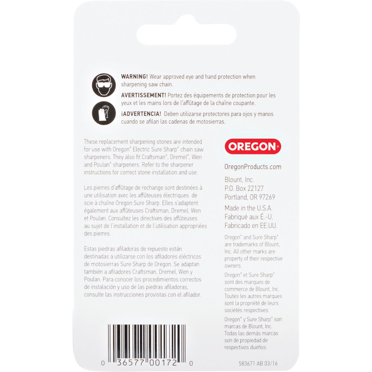 Oregon 5/32 In. Replacement Grinding Stones (3-Count) Image 5