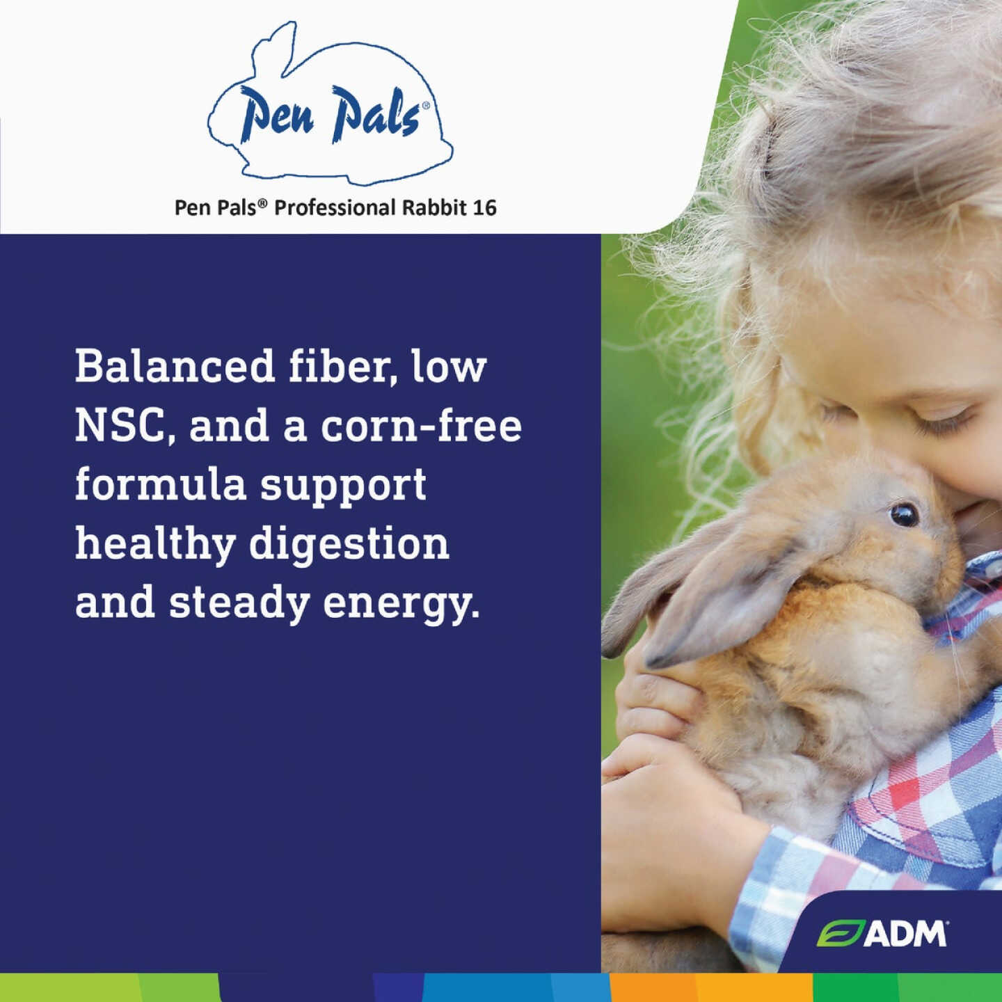 ADM Pen Pals 25 Lb. Rabbit Food Pellets Image 7