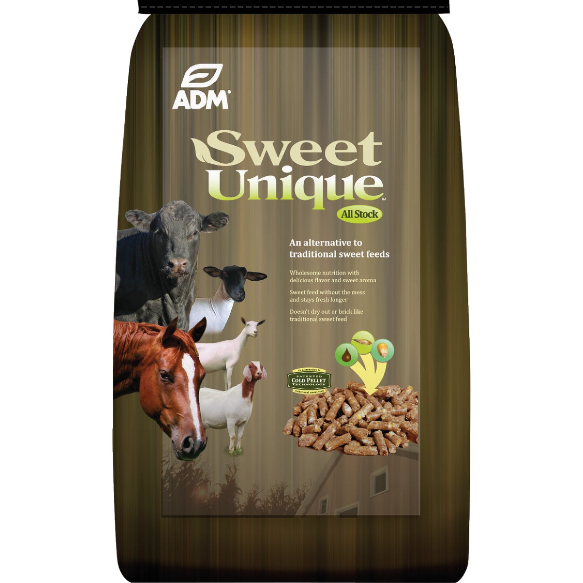 ADM Sweet Unique 50 Lb. All Stock Feed