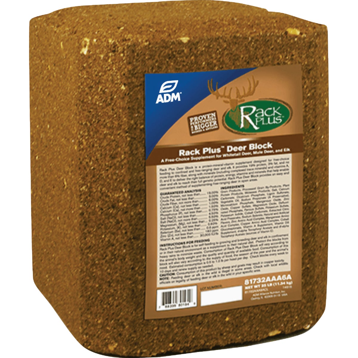 ADM Rack Plus 25 Lb. Deer Block