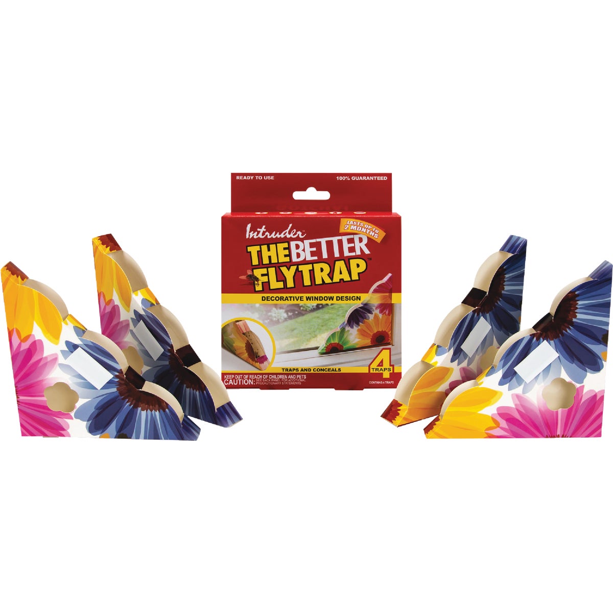 Intruder The Better Flytrap Disposable Indoor Fly Trap (4-Pack)