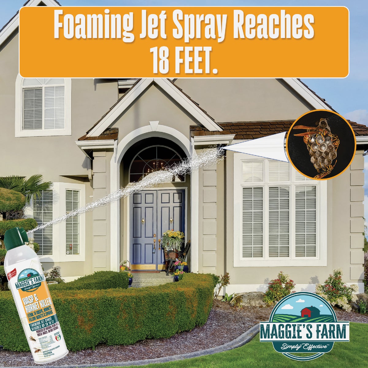 Maggie's Farm 14 Oz. Foaming Aerosol Spray Wasp & Hornet Killer Image 5
