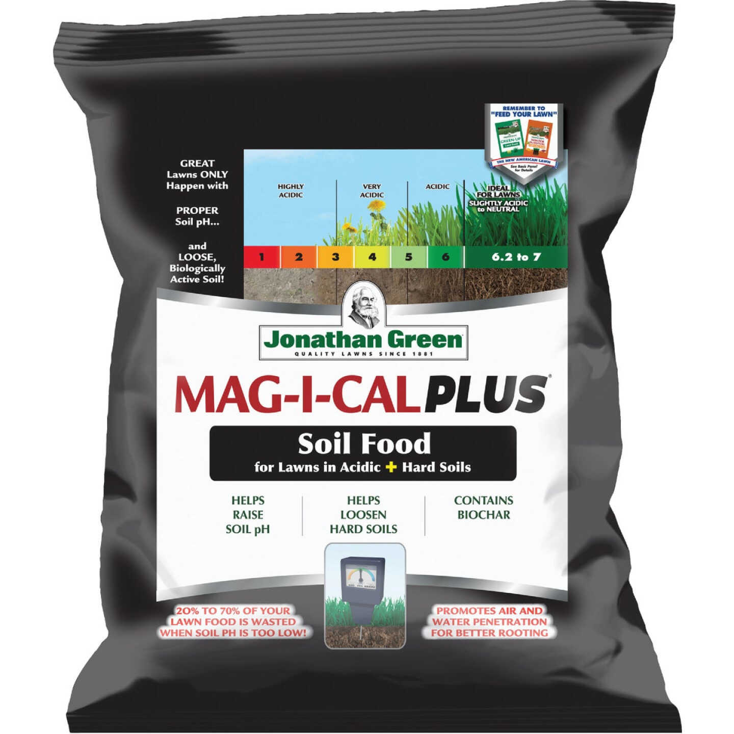 Jonathan Green MAG-I-CAL Plus 18 Lb. 5000 Sq. Ft. 28% Calcium Lawn Fertilizer For Acidic Soil Image 1