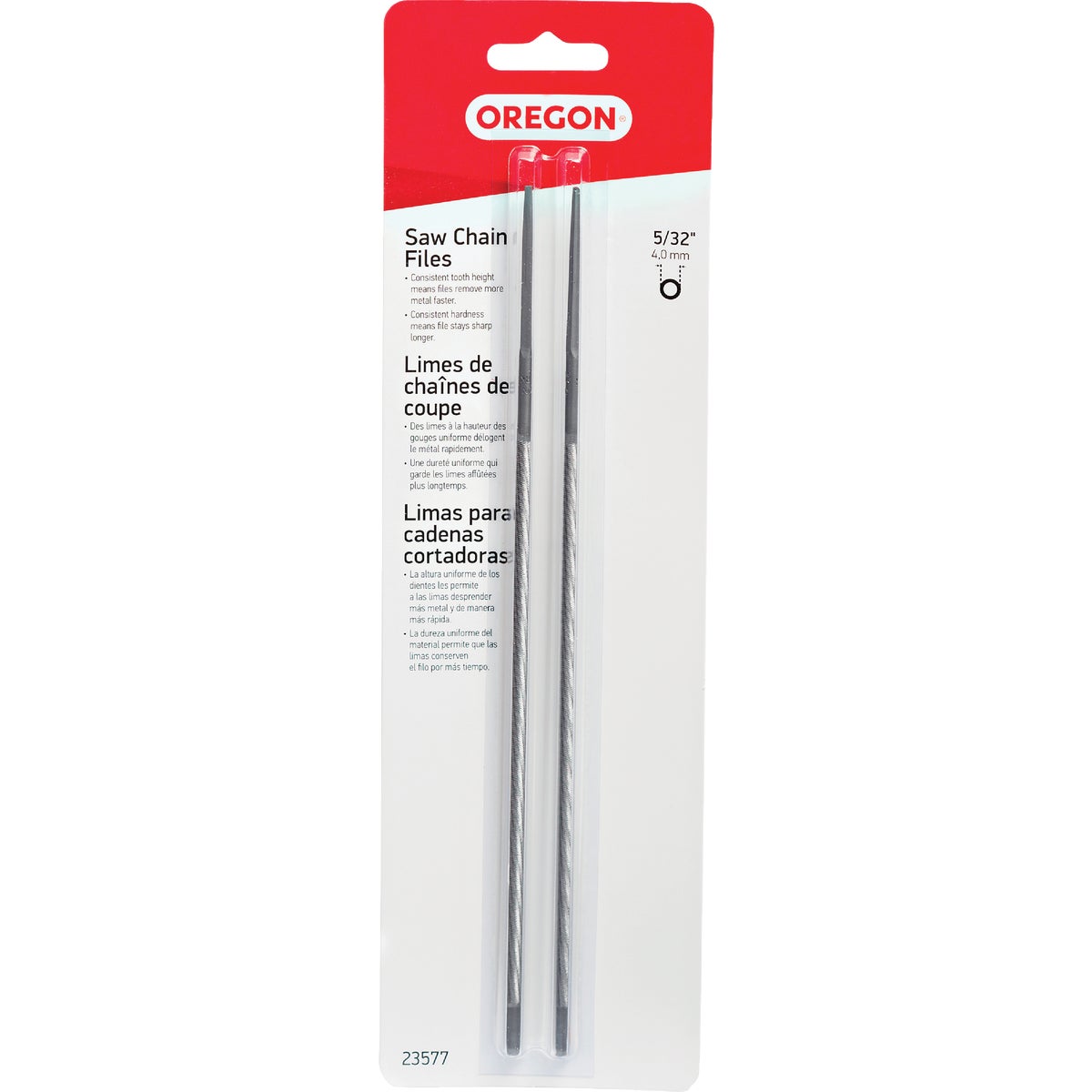 Oregon 5/32 In. Saw Chain File (2-Count) Image 1