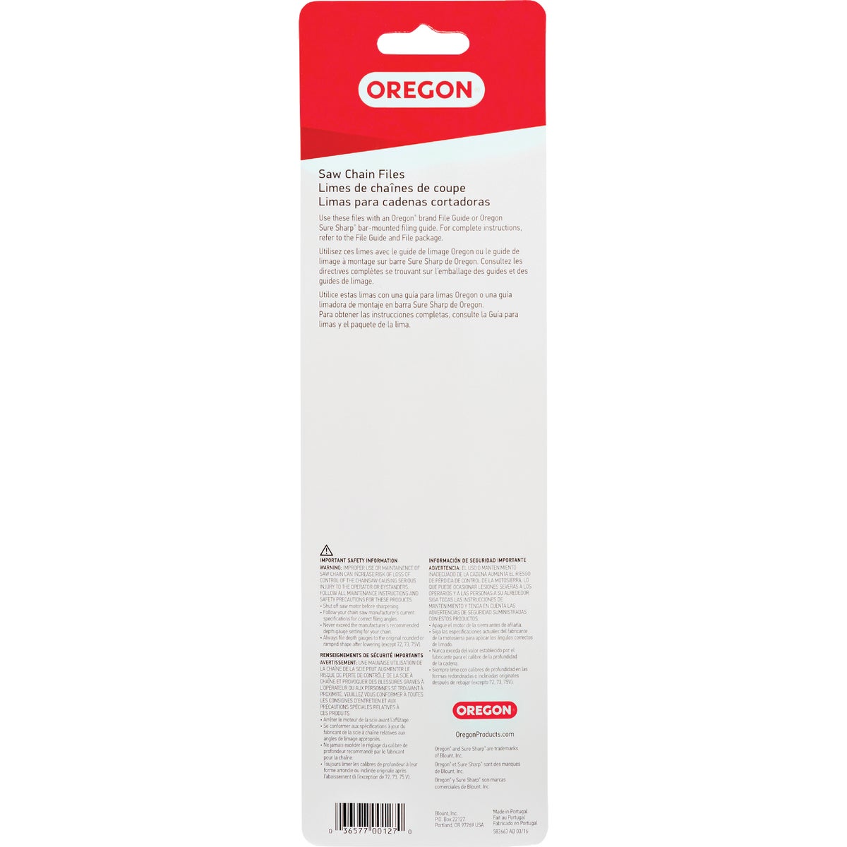 Oregon 5/32 In. Saw Chain File (2-Count) Image 4