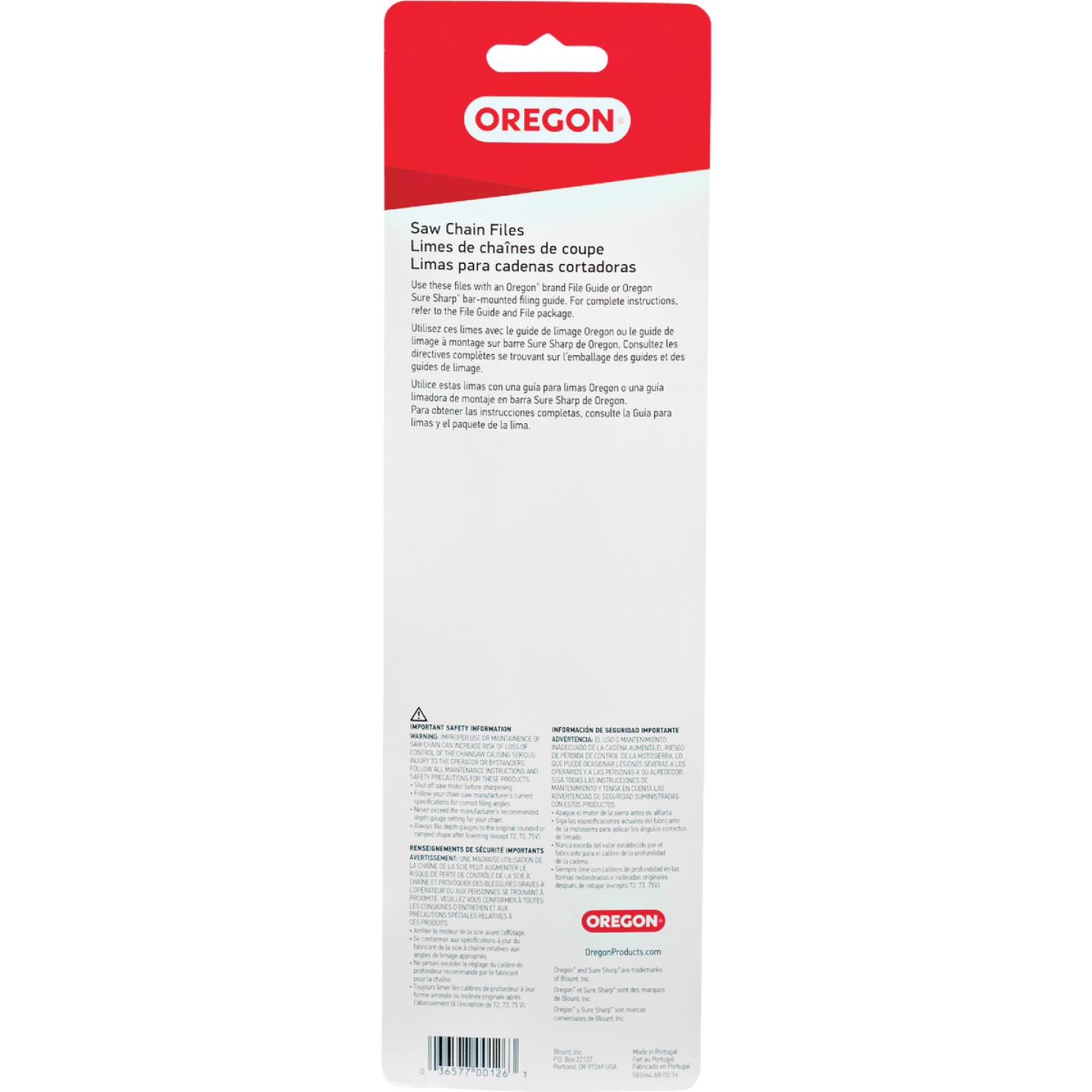 Oregon 7/32 In. Saw Chain File (2-Count) Image 4