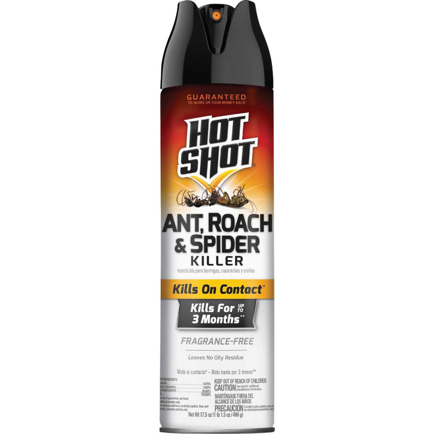 Hot Shot 17.5 Oz. Fragrance-Free Aerosol Spray Ant, Roach, & Spider Killer Image 1