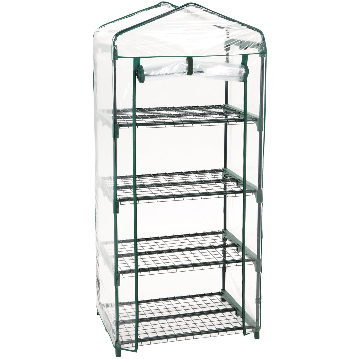 Best Garden 27 In. W. x 63 In. H. x 19 In. D. 4-Shelf Greenhouse Image 5