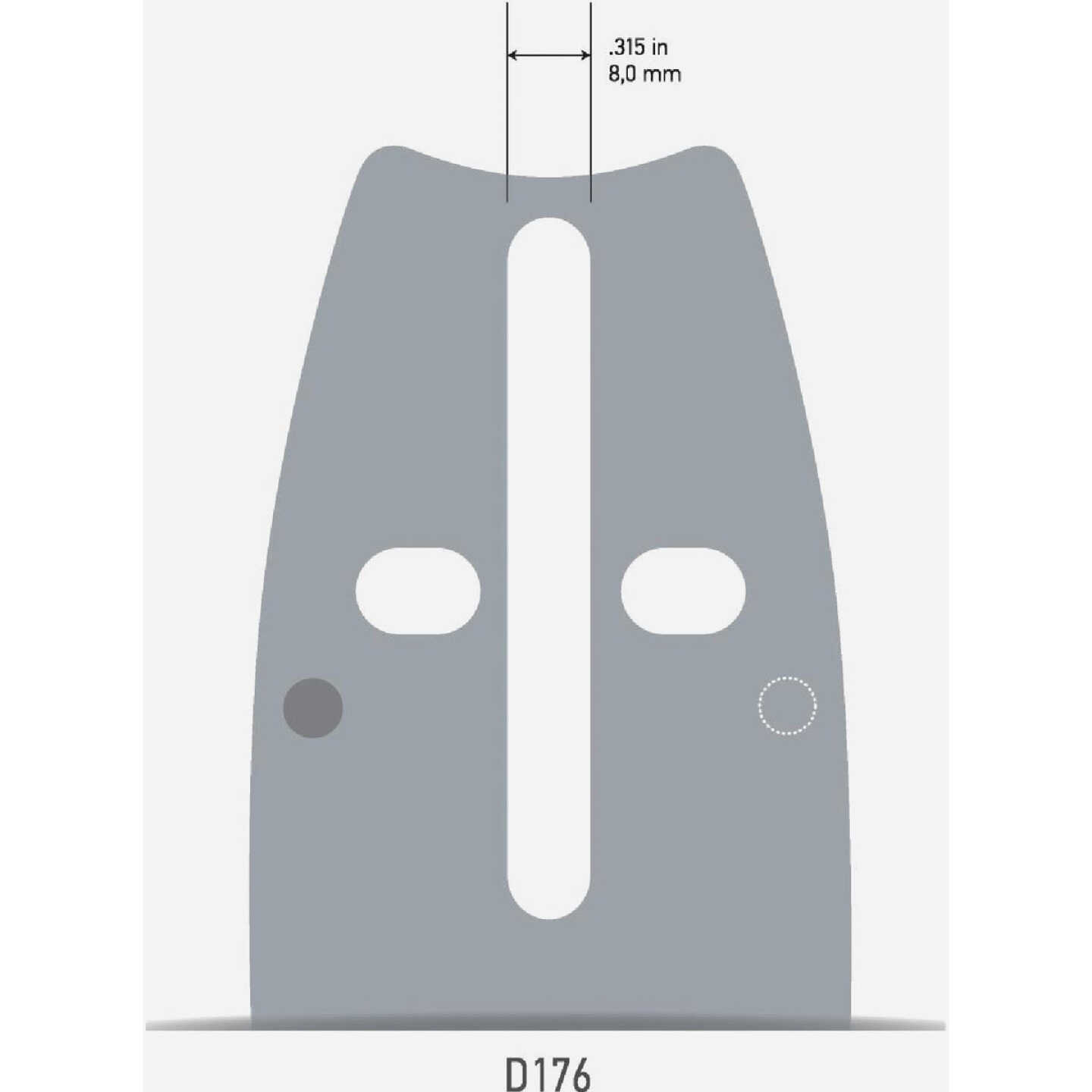 Oregon AdvanceCut 16 In. 60 Drive Links Reversible Bar & D60 Chain Replacement Combo Image 3