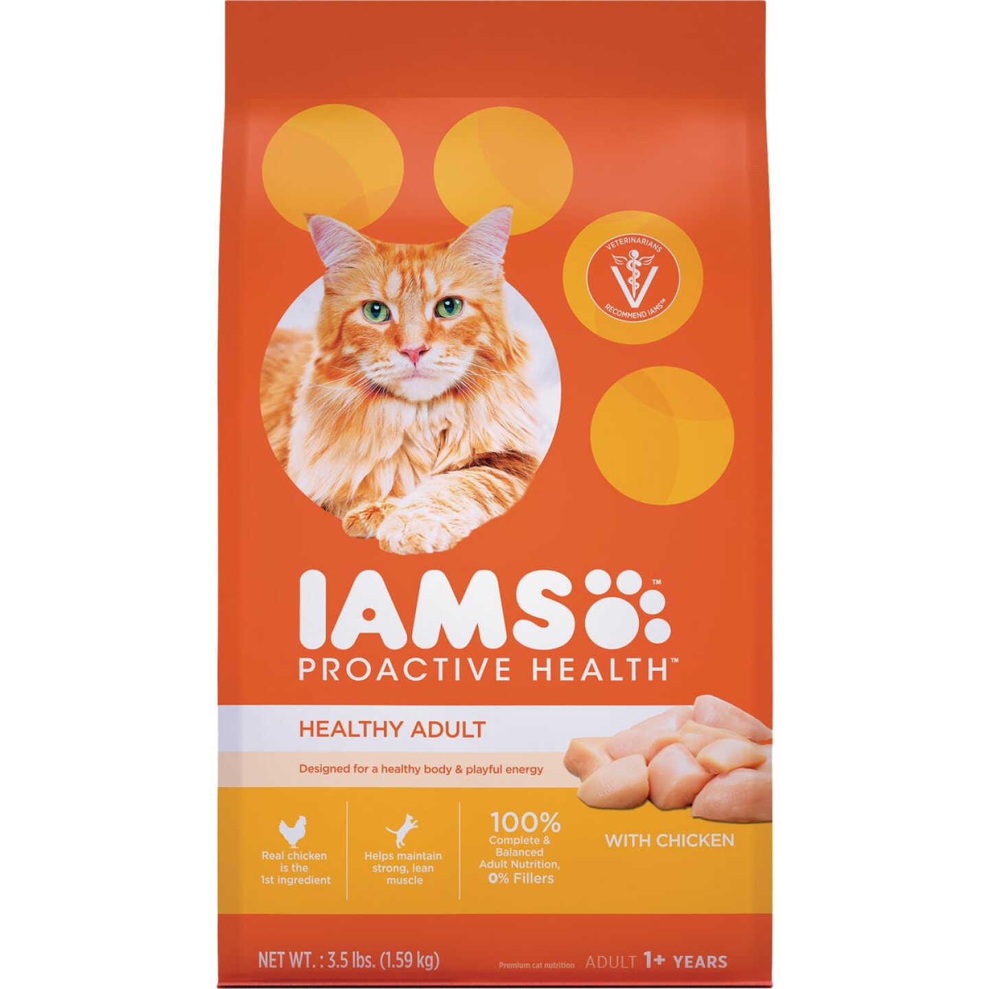 Iams Proactive Health 3.5 Lb. Chicken Flavor Adult Dry Cat Food Image 1